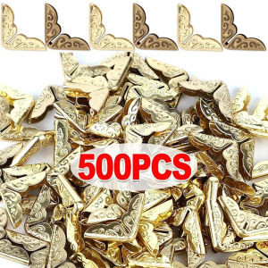 Dizoey 500/50x Photo Corner Protectors Albums Menus Books Folders Scrapbooking Edge Metal Corners Decoration Crafts Office Supplies