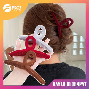 FXG Jepit Rambut Jedai Di Lapisi Bludru Jepitan Gaya Wanita Korea Anak & Dewasa ACC15