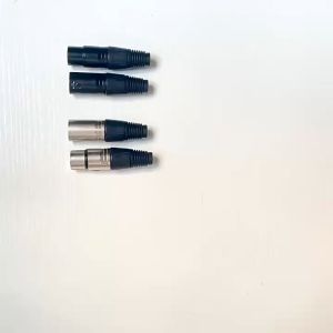 Roxtone XP3FM Premium 3 Pin XLR Male Female Jack Plug Set Adapter Audio Adaptor Wire Cable Connector Mic Microphone 3Pins 3-Pin 3 Pole