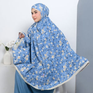 Promo Mukenah Katun Motif Renda 2in1 Reseleting Free Tas Jumbo Dewasa/Mukenah Dewasa Murah