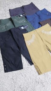 CELANA SAYA 3/4 IMPORT KATUN STREACH MERK SAYA || DI ATAS DENGKUL || CELANA WANITA || CELANA SAYA || skmodis