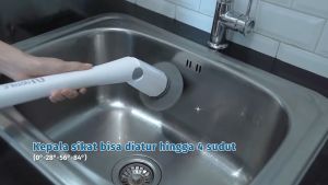 Notale NTL-SS887 Spin Scrubber Cordless Sikat Electric Pembersih Toilet WC Lantai Kamar Mandi Kompor Wastafel Wireless Waterproof