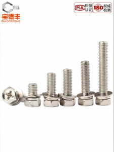 BAODEFENG | Iron Nickel-Plated Cross-Slot Hex Combination Screws
