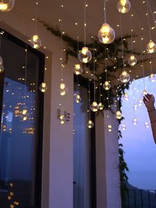 LED wishing ball light home balcony bay window arrangement ambient light outdoor courtyard garden large round ball decorative light