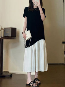 XIYUQI | Pear Shape Fit High Class Summery Design Loose Color Blocking Dress