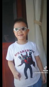 Áo thun in hình Titan Speakerman Skibidi Toilet Quái Vật Người Loa dành cho bé ( Mẫu SPEAKER01)