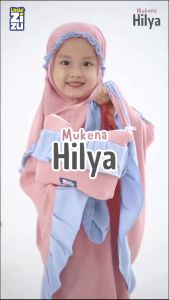 Set Mukena Anak Hilya Bahan Rayon Premium Dilengkapi Tas Cantik by Little Zizu