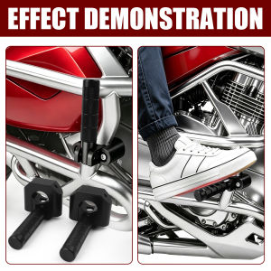 Highway Foot Pegs 7/8"-1.25" Adventure Crash Bar Rest Pedal For KLR650 DR650 XR650L Tenere 700 V-storm ADV Dirt Bike Dual Sport