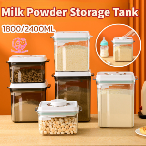 Milk Powder Storage Tank Air Tight Milk Powder Container Milk Storage Box with Spatula and Spoon
