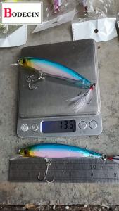 Jerkbait Minnow Fishing Lures Hard Plastic Bait Artificial Lure Bass Pike ABS Wobbler for Fish Hooks Crankbait 3D Eyes Sea 1pcs