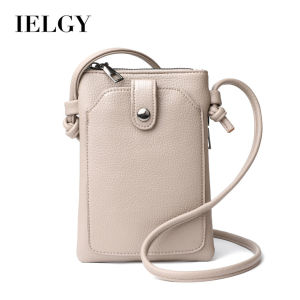Ielgy màu trơn phong cách đơn giản điện thoại di động xách tay túi theo xu hướng thời trang nhỏ nhỏ tất cả các trận đấu Túi đeo chéo