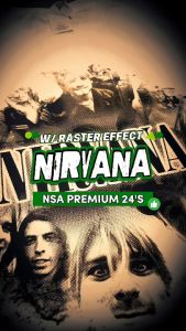 Kaos Band Grunge Rock Legend Nirvana - NIRV14 - Size (CM) S-47/66, M-50/69, L-53/72, XL-56/74