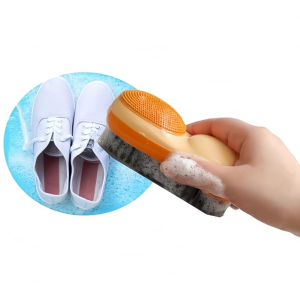 Laundry Stain Remover Brush Double-Sided Soft Bristle Brush Silicone Household Laundry Brush Dual-Purpose Brush Suitable for