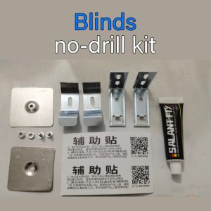 Korean blinds/l blackout  with dust cover blinds punch-free accessories no nails needed Nail-free glue