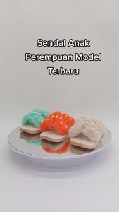 Sandal Selop Anak Import Anak Perempuan Model Bulu Mutiara Cute H Fashon Beutiful IMPORT