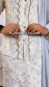 ZOE ARISAH Addira Kurung Raya 2026 Kebaya Moden Muslimah Wanita Kurung Sulam Floral Kurung Bercorak New Baju Clothing Fabric Sets ZOE ARISSA
