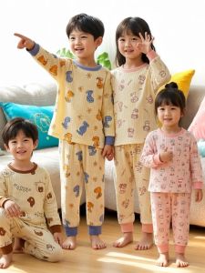 Cotton Childrens Pajamas Set