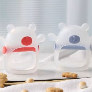 Mamibayi Teether Gigitan Bayi Beruang Lembut Mainan Edukasi Bayi