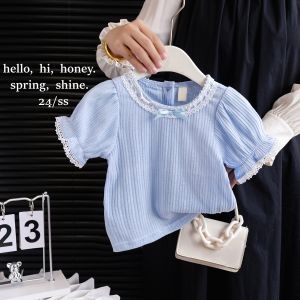 Bộ Quần Áo Mùa Hè Phong Cách Nhỏ Cho Bé Gái Áo Thun và Quần Shorts