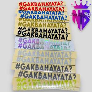 1Pcs Stiker Murah Viral “Dekengan Pusat” “Gak Bahaya Ta?”
