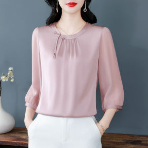 DAIXIANGFEIZI | Anti-aging Fashion Spring Autumn Womens Shirt 3/4 Sleeve