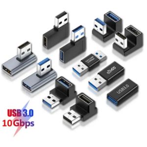 90 Degree Right Angle USB 3.0 Extension Adapter Upward Elbow USB Connector For PC Male to Female Extension Plug Converter