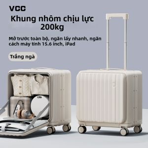 VCC | Vali Du Lịch Mở Bên Hông Khung Nhôm 20 inch