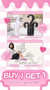 MAPLEs BUY1 TAKE1 HANGER SLIPPERS(10PCS PER PACK RANDOM COLOR ONLY)