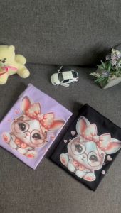 KOKO IMPORT - Baju Kaos Anak Perempuan Cewek Remaja Motif Kucing Lucu Umur 2-16 Tahun