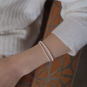 Fashionable Pearl Bracelet 14K Gold Plated Elegant Versatile Blogger Style Fresh out Design Pearl Shell Material for Women