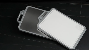 Double Sided 304 Stainless Steel PP Chopping Board 99% antibacterial Kitchen For Raw and Cooked Cutting Board