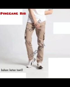 Celana Panjang Anak Cargo Umur 6-15 Tahun - KAIN TWILL non strit bahan katun tuwill thrasher TOKO ALWY