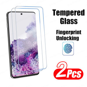 2Pcs Fingerprint Unlock Tempered Glass Screen Protector For Samsung Galaxy S23 S24 S22 S21 Plus S20 S21 S23 FE S24 Ultra Film