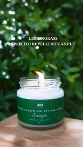 Mosquito Repellant Candles by Smell Lemongrass