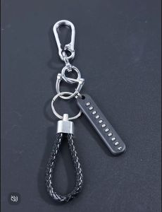 MOOGU Anti-lost Phone Number Plate Keychain Pendant Keyring Car Key Chain for Honda Toyota Perodua Proton Mazda Mercedes BMW Hyundai KIA Peugeot Isuzu Audi Mitsubishi Nissan etc