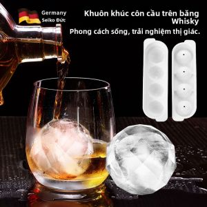 MONLEYTA | Mold Kẹo đá Silicon hình trái tim Hộp đựng đá viên Whiskey Đồ trang trí nhà bếp Phụ kiện Hộp đựng đá hình trái tim