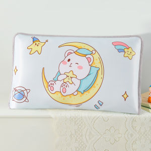 ปลอกหมอนผ้าไหมเย็นสำหรับเด็กใส่ในฤดูร้อนปลอกหมอนซักได้ปลอกไส้หมอนลายการ์ตูนสำหรับนักเรียนอนุบาล30x50สำหรับคนเดียว
