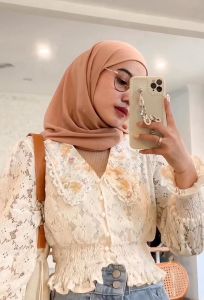 Celana Panjang Highwaist Kulot Jeans Wanita J23 Double Button 2 Kancing Ligh Blue Hitam Abu 27-34