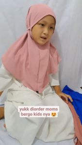 BERGO ANAK CRINKLE/KERUDUNG ANAK/ HIJAB ANAK INSTAN/JILBAB ANAK