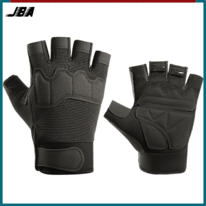 JBA Gym Gloves For Men Half Finger With Palm Rest Durable Adjustable Breathable Anti Slip Gloves For Weightlifting Home Workout Hand Protector Cycling Glove