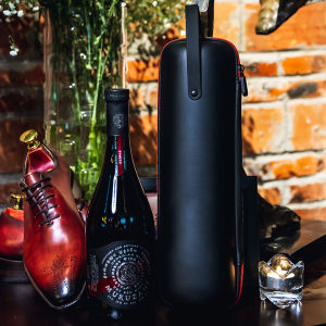 Portable Outdoor Red Wine Gift Box Fashionable Single Bottle Protective Case Double Bottle High-End Handheld Shockproof Packaging