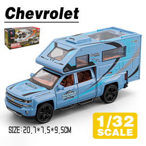 LEO 1:32 Chevrolet Camper Van Diecast Model Car Alloy Cars Toys Collection Gift For Kids Boy Girl