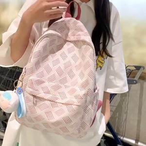 Balo nữ cho học sinh cấp 2 cấp 3 sinh viên đi học đi chơi du lịch balo ulzzang Hàn Quốc vải Oxford cao cấp L4 B5515 ( ko Phụ kiện)
