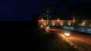 Solar Pillar Light Outdoor Led Gate Post Pole Lighting Column Balcony Fence Outside Plastic Fence Black Lamps