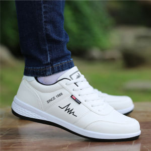 Old Beijing Cloth Shoes 2025 New Autumn Winter Fleece Lined Warm Leather Surface Mens Sports Casual Mesh Panel Shoes