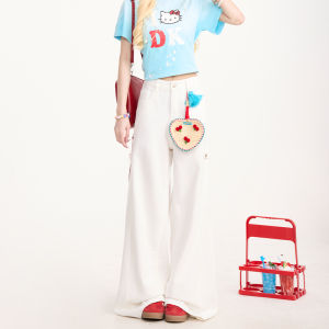 NERESUM Womens Straight Leg Jeans Casual Loose Fit Long Pants Versatile Washed out Style Comfortable Wide Leg Trousers