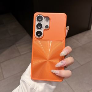 szhaiyu | Luxury Matte CD Pattern Aurora Laser Phone Case for Samsung Galaxy S23 S26 Ultra S25 Plus S24 FE Shockpoof Protection Cover