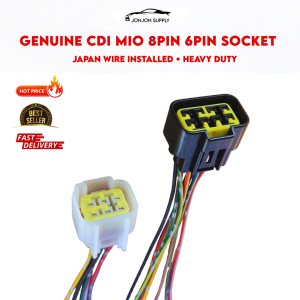 GENUINE CDI SOCKET FOR YAMAHA MIO 8PIN 6PIN HEAVY DUTY WIRE