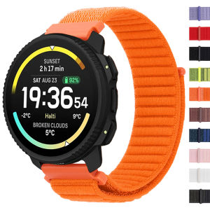 Nylon 22mm Watch Straps For Suunto Vertical 2 Braided Loop Wristbands For SUUNTO RUN/9 PEAK PRO DLC/5 PEAK/Race 2/Ocean Bracelet