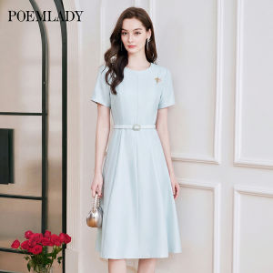POEMLADY | Elegant Formal Short Sleeve Dress